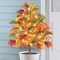 Collections Etc Solar Powered Colorful Maple Tree Outdoor Garden Stake